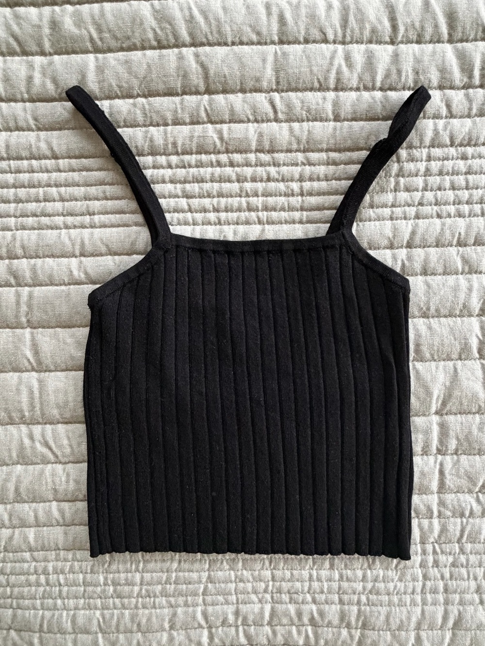 ✨3x$18✨ H&M Black Ribbed Cami Tank Top
